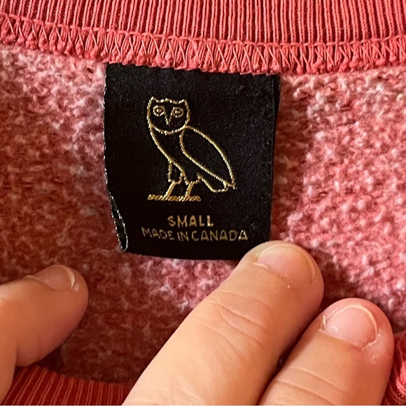 LAST CHANCE | OVO October’s Very Own Drake washed red distressed Sweatshirt - Picture 2 of 12